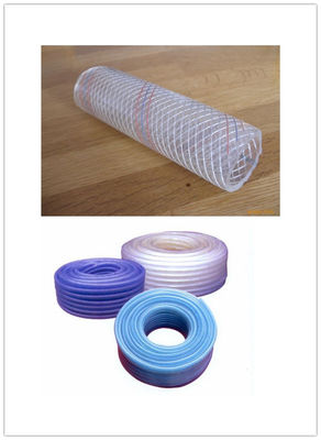 PVC sợi tăng cường máy ép ống mềm lưới Máy đùn trục vít đôi