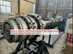 Đường dây sản xuất ống HDPE 16mm đến 630mm, Đường dây đẩy ống nhựa một vít