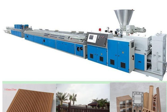 Giá tốt. Dây chuyền ép đùn hồ sơ nhựa WPC, dây chuyền sản xuất hồ sơ nhựa WPC trực tuyến