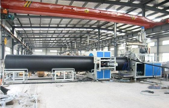 Dây chuyền ép đùn ống PP / Pe, dây chuyền sản xuất ống Sprial để xử lý nước thải