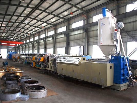 Giá tốt. 50HZ Tiếng ồn thấp Máy đùn trục vít nhựa PE Sản xuất ống nước trực tuyến