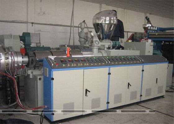 Giá tốt. PVC Dual ống làm dây chuyền đùn nhựa PVC PP PE Máy đùn ống đôi trực tuyến