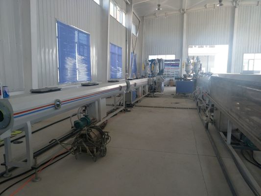 Giá tốt. Máy làm ống nhựa thải nhựa HDPE Máy đùn trục vít đơn Dây chuyền sản xuất ống PE PP trực tuyến