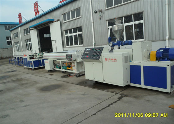 Giá tốt. Dây chuyền sản xuất ống đôi PE PVC cho ống kiến ​​trúc, PVC Máy móc làm ống trục vít đôi trực tuyến