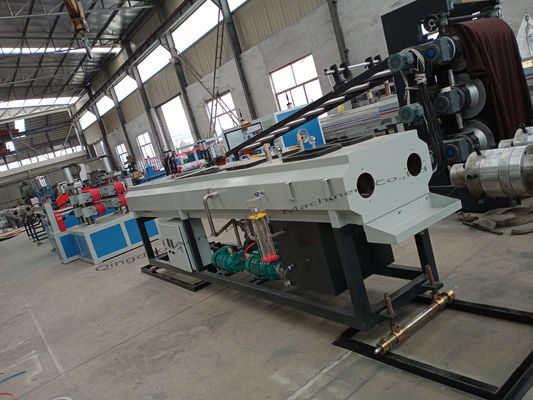 Giá tốt. Dây chuyền đùn ống nhựa PVC đầu ra cao Dây chuyền sản xuất ống đôi 120 Kg / H trực tuyến